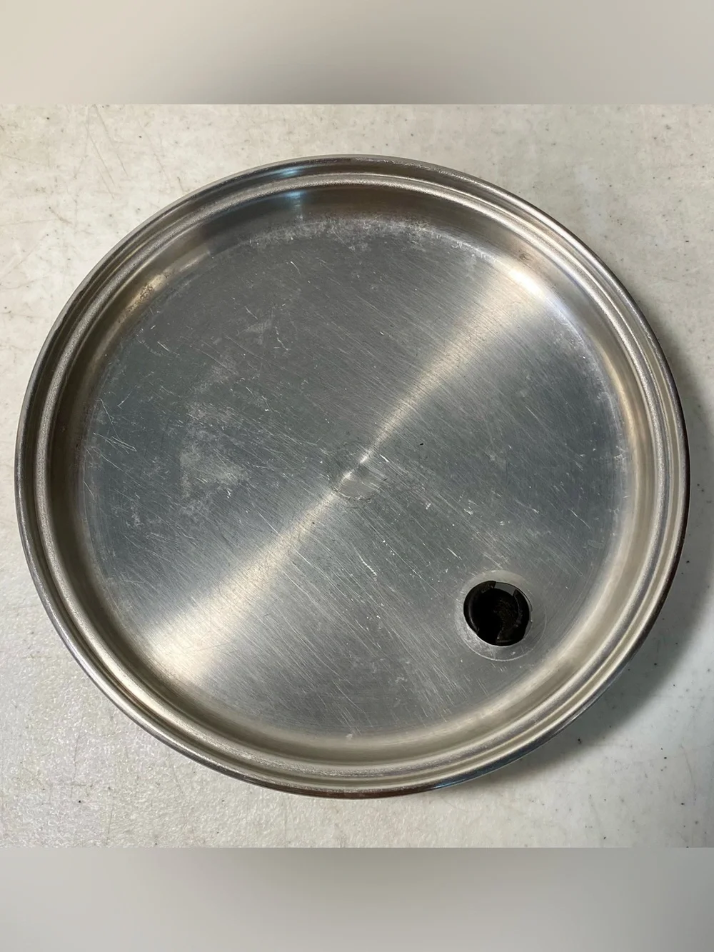 Vintage EKCO Saucepan w/ Lid Copper Botton Stainless Steel 2 Quart Made In USA